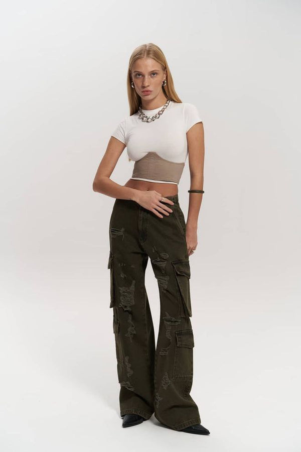 Stylish maroon pants with a sleek, elegant look.